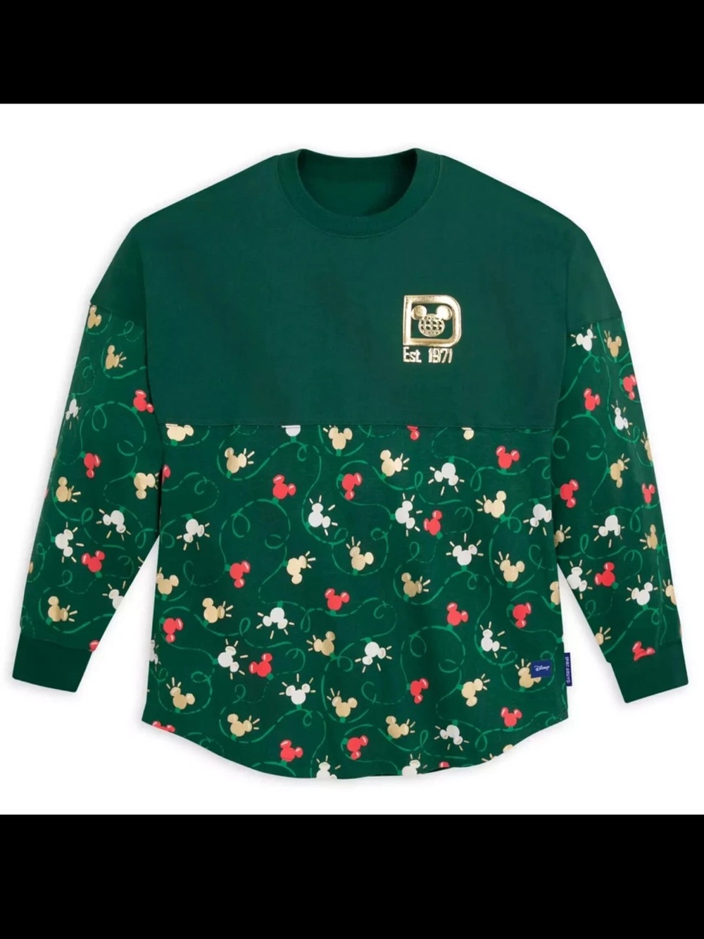 NWT Walt Disney World Holiday Mickey Mouse  Christmas Lights Spirit Jersey XL - Picture 2 of 12